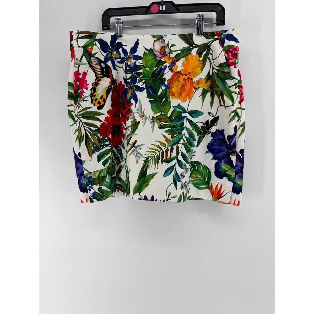 Polo Golf Ralph Lauren‎ Floral Tropical Skort White Multi Size 6 Butterfly Print